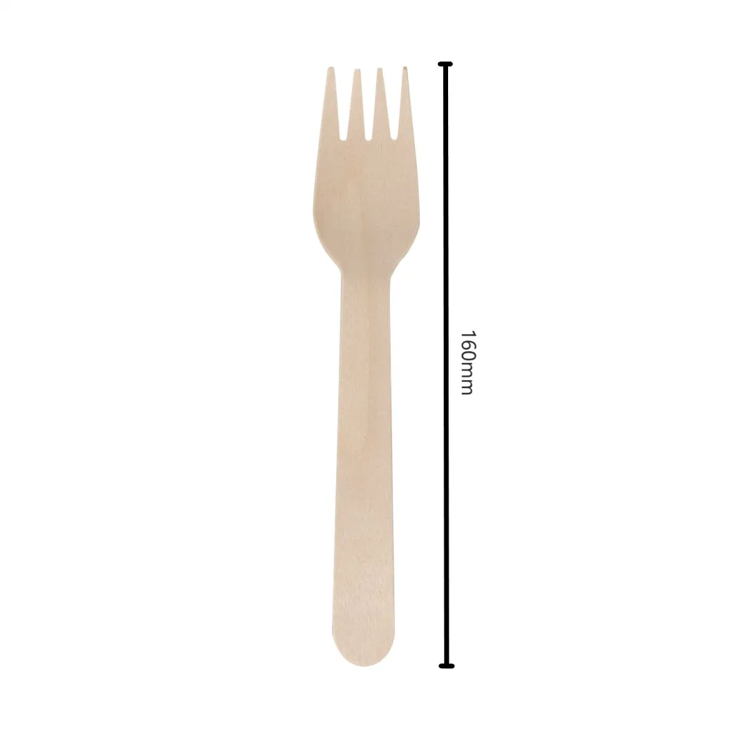 Disposable Packing Mini Cutlery Set Wooden Knife Spoon Fork and Paper Napkin Set