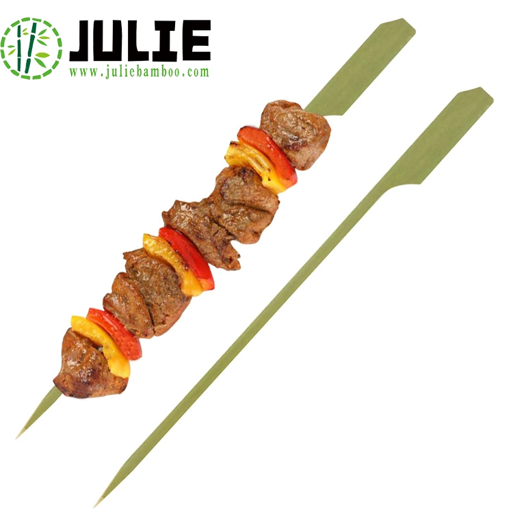 Food-Contacting Grade Eco-Friendly Biodegradable High Quality Disposable Paddle Skewers Bamboo Skewers