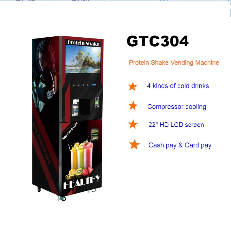 Commercial Standing Multi Flavors Protein Shake Vending Machine