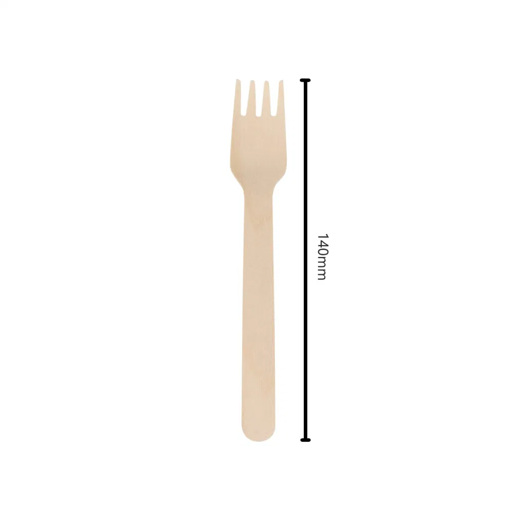 New Design OEM/ODM Customized Logo Eco-Friendly Bamboo Wood Disposable Fork