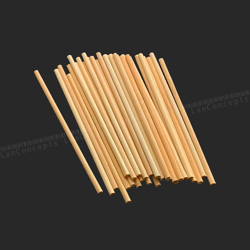 Custom Bamboo Stick Bamboo Skewers Wood Craft Round Skewer Wooden Lollipop Popsicle Sticks Bamboo Icecream Stick Cigars Pointy Stick