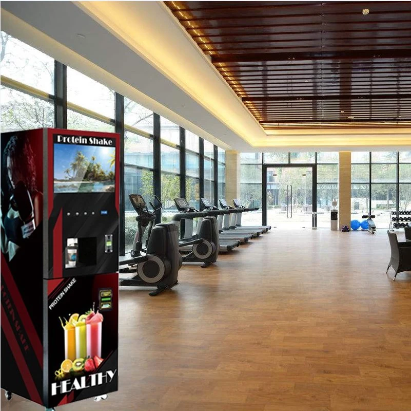 21 Inch LCD Screen Press Button Gym Protein Shake Vending Machine