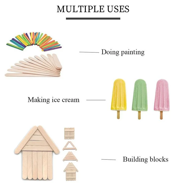 High Quality Popsicle Disposable Wooden Ice Cream Stick for Market