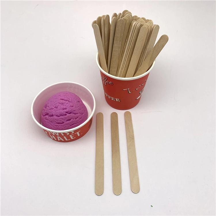 China Wholesale Disposable Birch Ice Cream Wooden Stick for Ice Cream