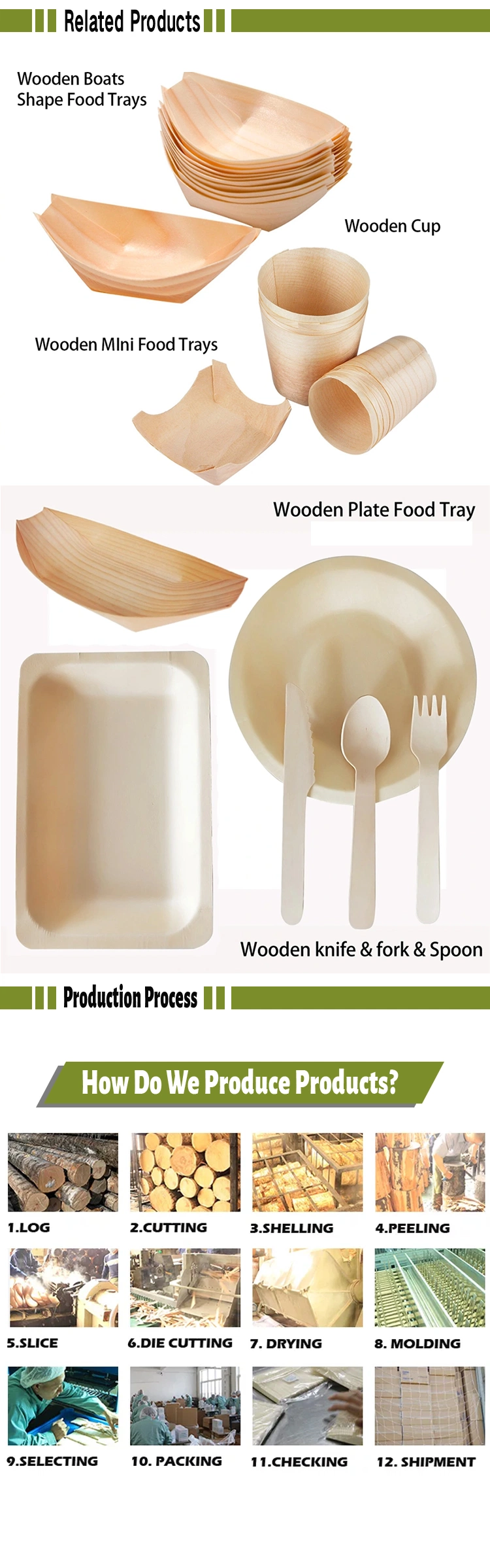 Eco-Friendly Disposable Cutlery 146mm Wooden Spork
