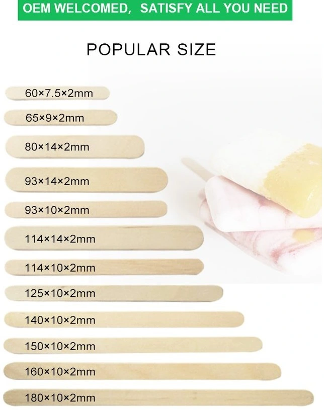 Ready to Ship in Stock Fast Dispatchnew Style High Quality Wood Ice Cream Sticks in Bulk Package