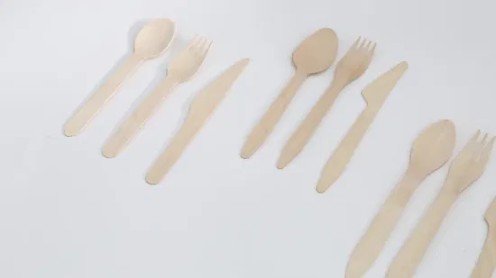 159mm Wooden Spork Fork Cutlery Biodegradable Tableware 100% Compostable Dinnerware
