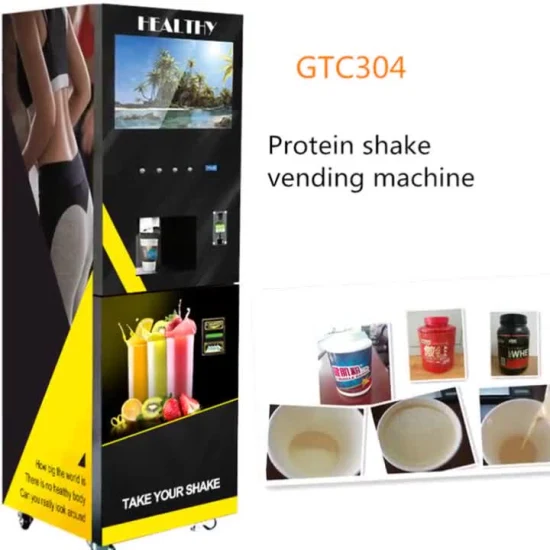 4 Lanes Premixed Powder Vending Machine Cold Beverage Vending Machine